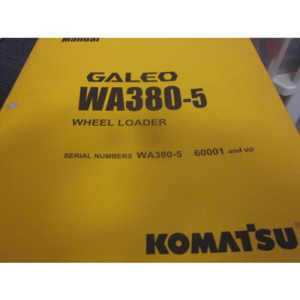 Komatsu WA380-5 Wheel Loader Operation &amp; Maintenance Manual Year 2004 #1 image