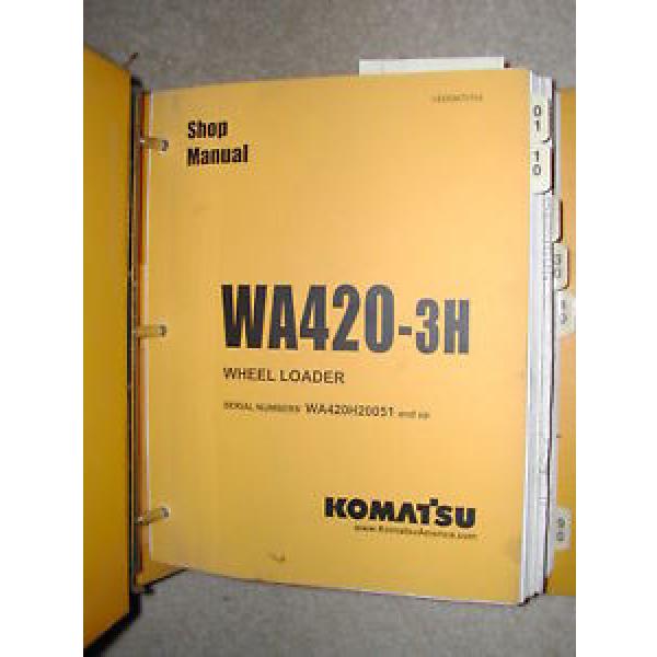 Komatsu WA420-3H SERVICE SHOP REPAIR MANUAL WHEEL LOADER BOOK BINDER VEBM470104 #1 image
