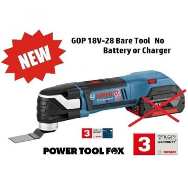 new Bosch GOP 18V -28 Cordless Multi-Tool + AIZ32 Blade 06018B6002 3165140842563 #1 image