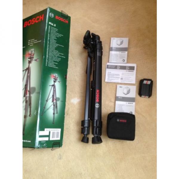 Brand New Bosch PLL-2 Self Level Cross Line Laser Level with Tripod #6 image