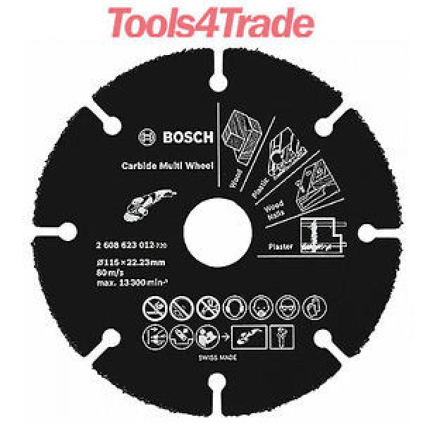 Bosch 2608623012 115mm Carbide Multi Wheel For Mini Grinders 22.23mm Bore #1 image