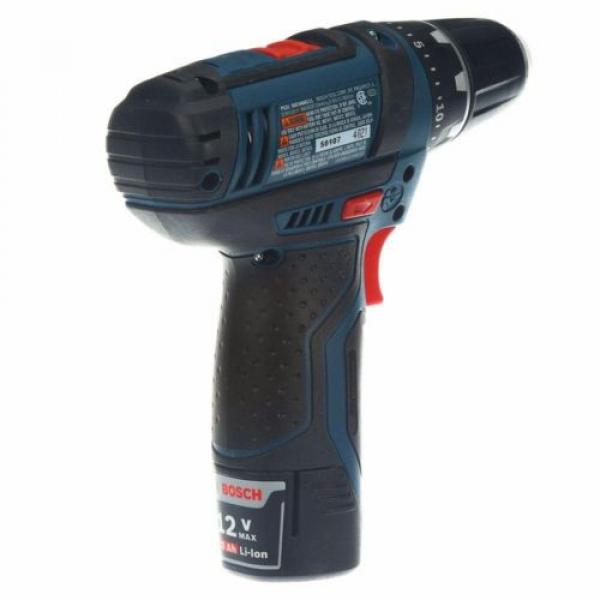 Bosch 12 Volt Lithium ion Cordless Electric Variable Speed Drill Driver Kit #3 image