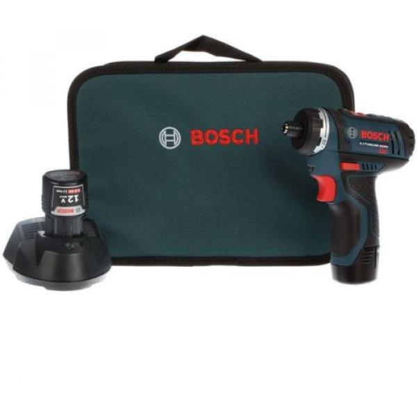 Bosch Li-Ion Pocket Driver/Drill Cordless Power Tool-ONLY 1/4in 12V Hex PS21-2A #1 image