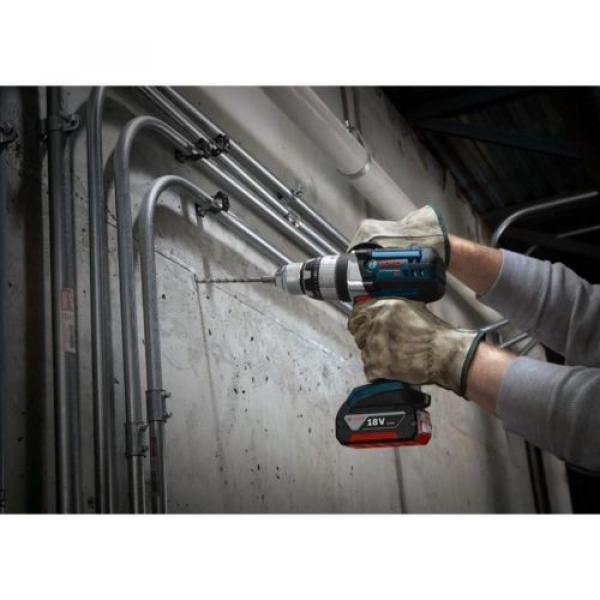 Bosch Lithium-Ion 1/2in Hammer Drill Concrete Driver Kit Cordless Tool-ONLY 18V #2 image