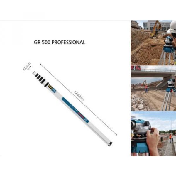 Bosch GR500 Professional Measuring Leveling Rod for GOL26D GOL32D Optical Level #2 image