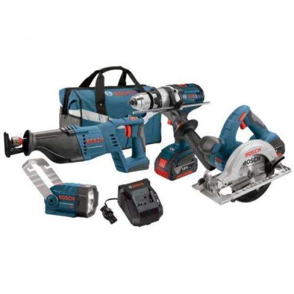 18 Volt Lithium-Ion Power Cordless Compact Light Drill Tools Combo Kit (4-Tool) #1 image