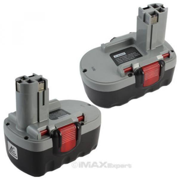 2 x 18V 3.0AH Ni-Mh BAT180 Batteries+Universal charger for Bosch NI-Cd &amp; NI-Mh #2 image