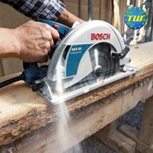 Bosch GKS85 Professional Hand Held 9&#034; 235mm Circular Saw 110V 2200W Wood Cutting #2 image