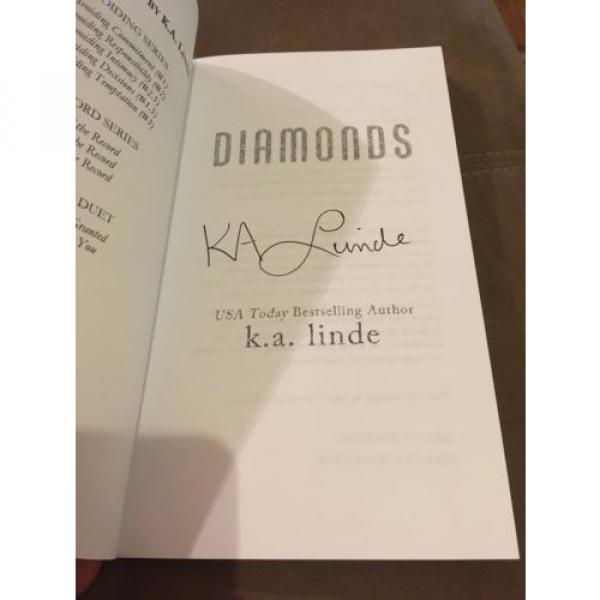 Diamonds by K.A. Linde (2015, Paperback, Signed) #3 image