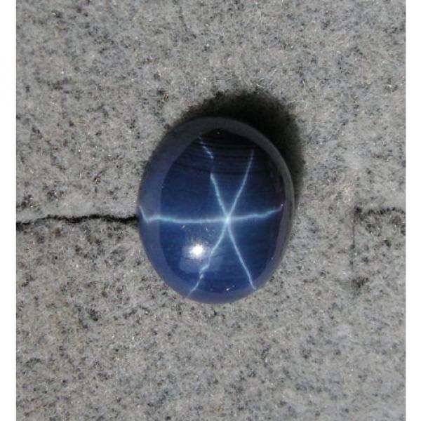 MEN&#039;S 12X10MM 5+CT LINDE LINDY CRNFLWR BLUE STAR SAPPHIRE CREATED 2NDS TIE TACK #1 image