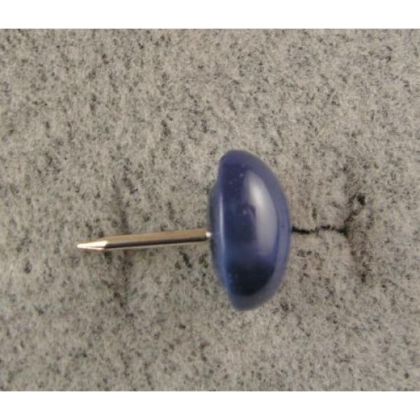 MEN&#039;S 12X10MM 5+CT LINDE LINDY CRNFLWR BLUE STAR SAPPHIRE CREATED 2NDS TIE TACK #2 image