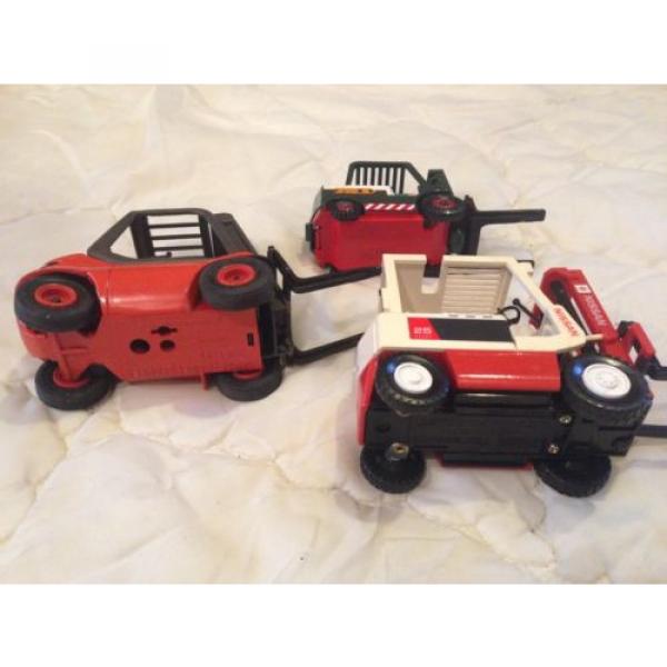 Lot of 3 Toy Mini Forklift Industrial Construction Vehicle Nissan Schuco Linde #4 image