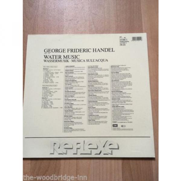 HANDEL WATER MUSIC LINDE-CONSORT (EMI REFLEXE 27 0091 1) G/FOLD LP ALBUM GGK #2 image