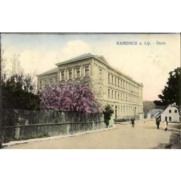 Ak Kamenice nad Lipou Kamnitz Linde Reg. Hochland, Skola, Schule,... - 10065233 #1 image