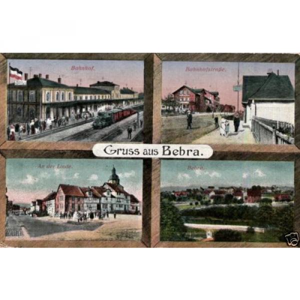 2511/ Foto AK, Bebra, Bahnhof, Bahnhofsstr., an der Linde, 1917 #1 image