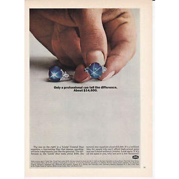 Original Print Ad-1965 Only a Professional Can Tell-Linde Created Star Sapphire #1 image