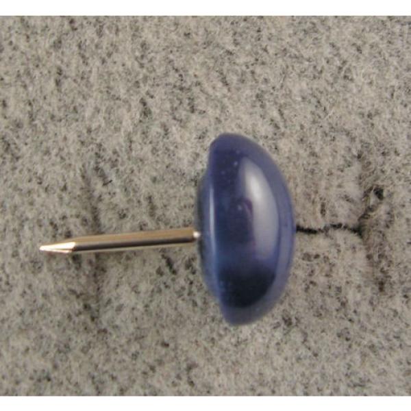 MEN&#039;S 16X12MM 9+CT LINDE LINDY CRNFLWR BLUE STAR SAPPHIRE CREATED 2NDS TIE TACK #2 image