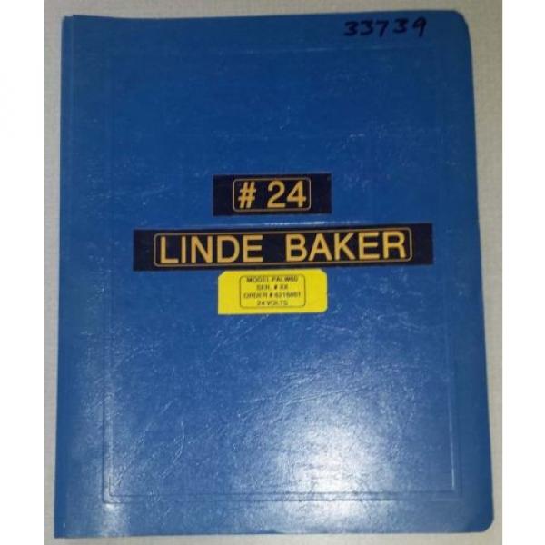 1993 Linde Baker Electric Pallet Truck Parts Manual  (Inv.33739) #1 image