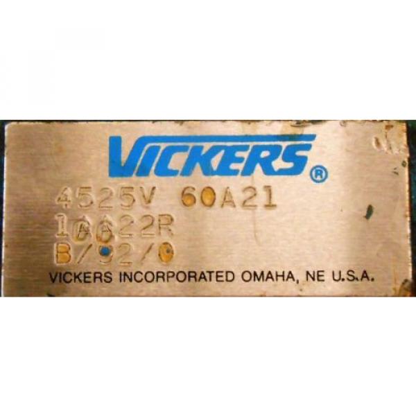 VICKERS, VANE PUMP, 1CC22R, 4525V60A21, L-2, B/92/0 #2 image