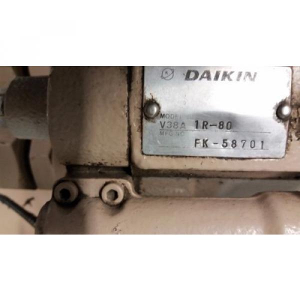 Daikin 5hp Hydraulic Unit System V38A-1R-80 Piston Pump 48 Gallon Tank Press #8 image