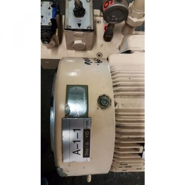 Daikin 5hp Hydraulic Unit System V38A-1R-80 Piston Pump 48 Gallon Tank Press #9 image