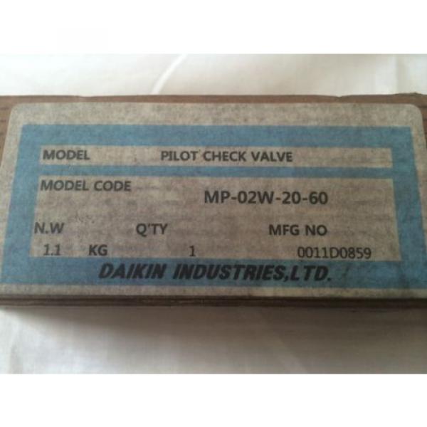 Hydraulic pilot check valve Daikin MP-02W-20-60  origin in the box #1 image