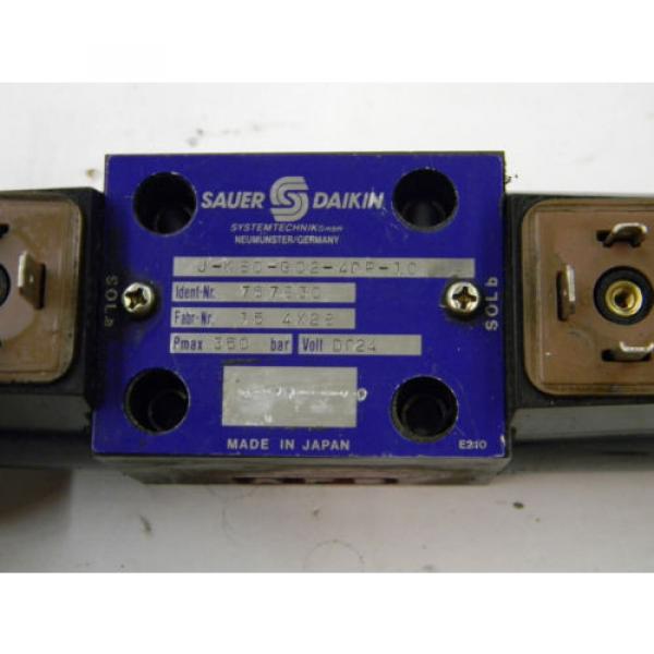 Sauer Daikin KSO-G02-4CP-10 4 Port 3 Position Hydraulic Valve 24vdc D6 #2 image