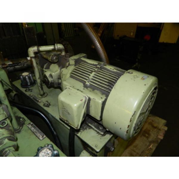 Daikin 2 HP Oil Hydraulic Unit, # Y473063-1, Daikin Pump # V15A1R-40Z, Used #4 image
