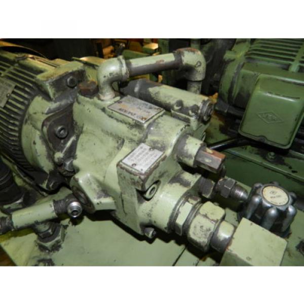 Daikin 2 HP Oil Hydraulic Unit, # Y473063-1, Daikin Pump # V15A1R-40Z, Used #5 image