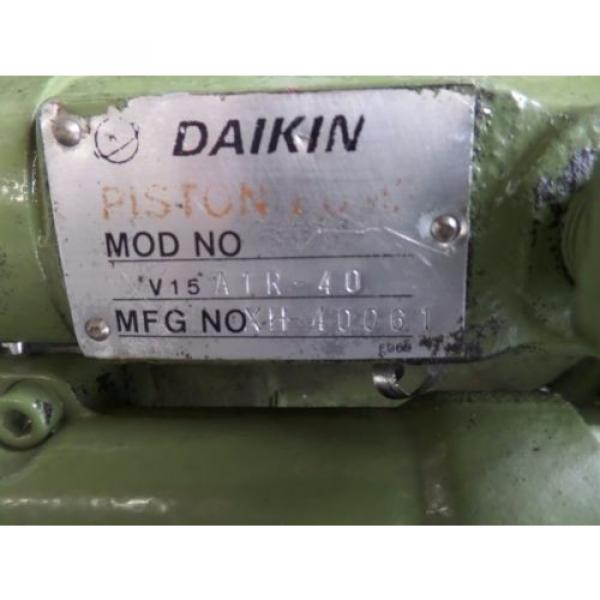 DAIKIN HYDRAULIC PUMP M15A1-2-30 V15A1R-40 LOT#2071M #6 image