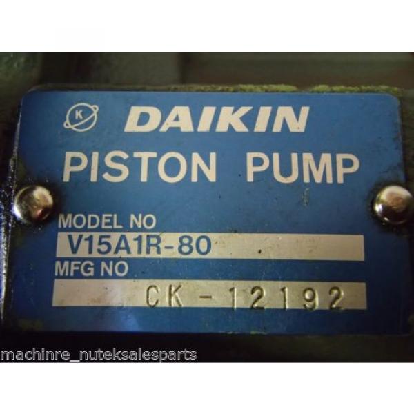 Daikin Piston Pump V15A1R-80 _ V15A1R80 _ Mori Seiki MV-35/40 698 #5 image