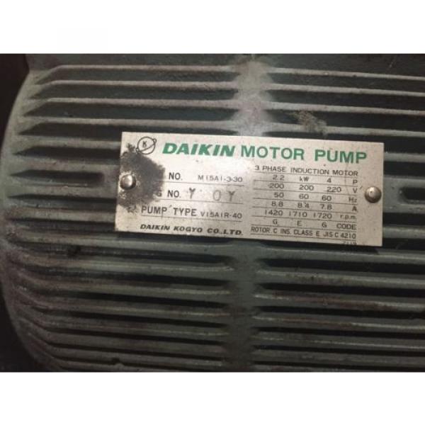 Daikin Pump V15-A1R-40 w/Motor M15A1-3-30 MI5AI-3-30 FREE SHIPPING #2 image
