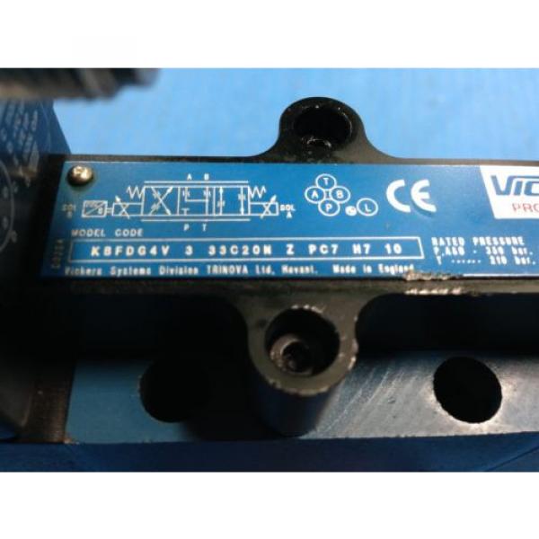 USED VICKERS KBFDG4V-3-33C20N-Z-PC7-H7-10 HYDRAULIC PROPORTIONAL VALVE H3 #2 image