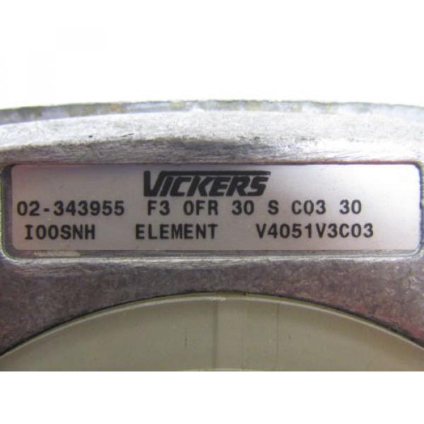 Vickers F3 OFR 30 S C03 30 Hydraulic Return Line Filter 30 GPM SAE 16 600 PSI #6 image