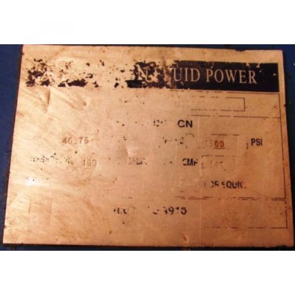 BERENDSEN FLUID POWER HYDRAULIC UNIT W/VICKERS PUMP PVH98QIC, 50HP MOTOR, 150GAL #2 image