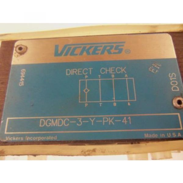 VICKERS DGMDC-3-Y-PK-41 HYDRAULIC DIRECT CHECK VALVE Origin NO BOX #2 image
