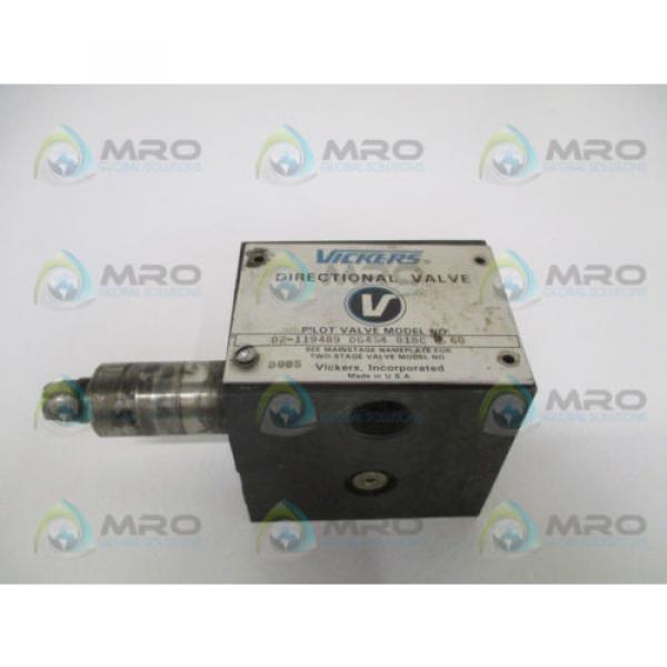 VICKERS DG4S4018CB60 DIRECTIONAL PILOT VALVE AS PICTURED USED #1 image