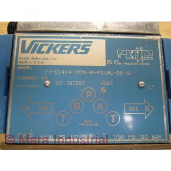 Vickers F3-DG4V4-012N-M-PA5WL-B5-10 Valve 02-393387 - origin No Box #2 image