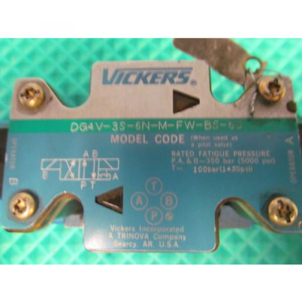 Vickers Hydraulic Valve For Parts Only DG4V-3S-6N-M-FW-B5-60 FREE SHIPPING #2 image