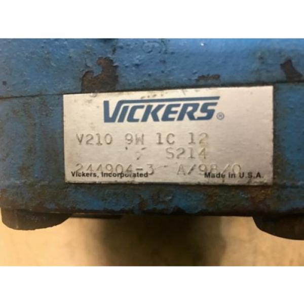 USED  VICKERS V210-9W-1C-12-S214 HYDRAULIC VANE PUMP #4 image