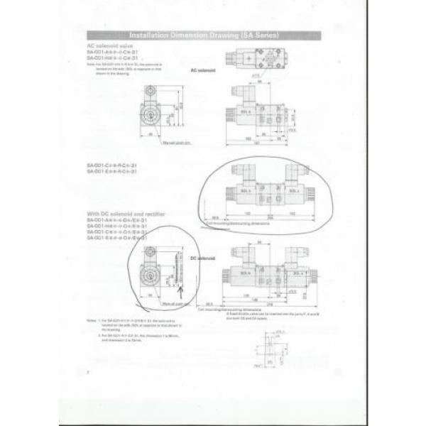 NACHI Hydraulic Solenoid Operated Directional Control Valve SA-G01-C6-C1-30 origin #7 image