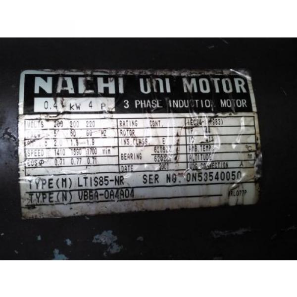 NACHI UNI Pump Motor LTIS85-NR #7 image