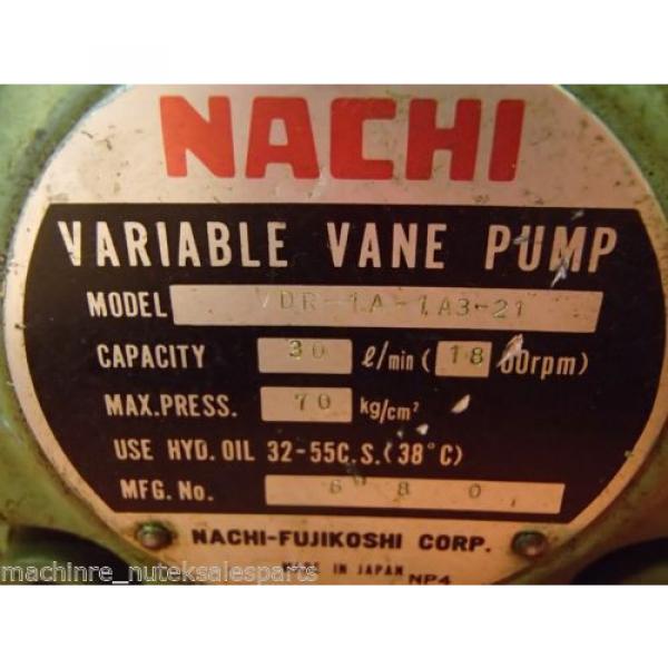 NACHI Variable Vane Pump VDR-1A-1A3-21 _ VDR1A1A321 _ 30l/min #4 image