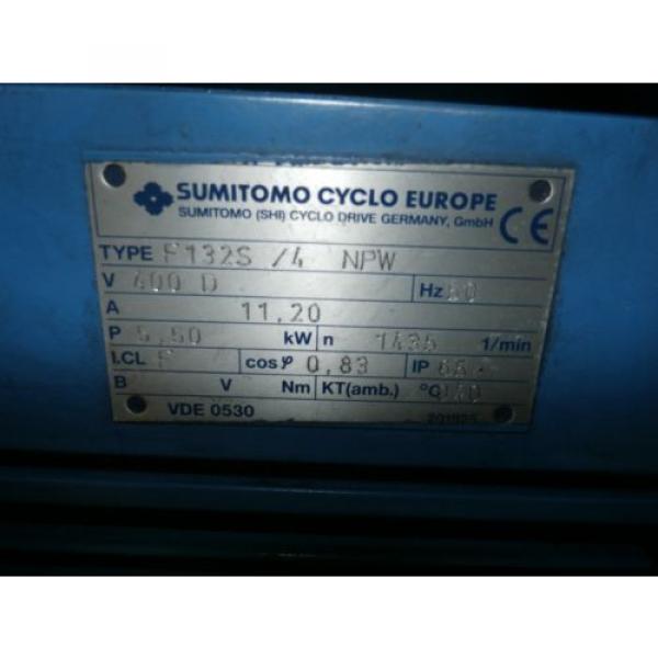 SUMITOMO CYCLO F132S/4 NPW, V 400D, HZ 50, A11,20; 5,50KW #2 image