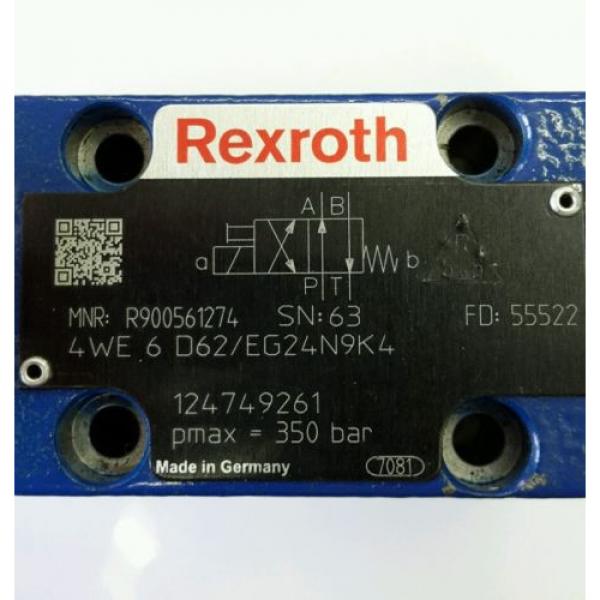 Rexroth Hydraulikventil 4WE6D62/EG24N9K4 solenoid valve 606034 #2 image