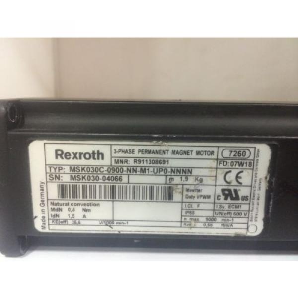 Bosch Rexroth Synchronous Servo Motor - R911308691 #5 image