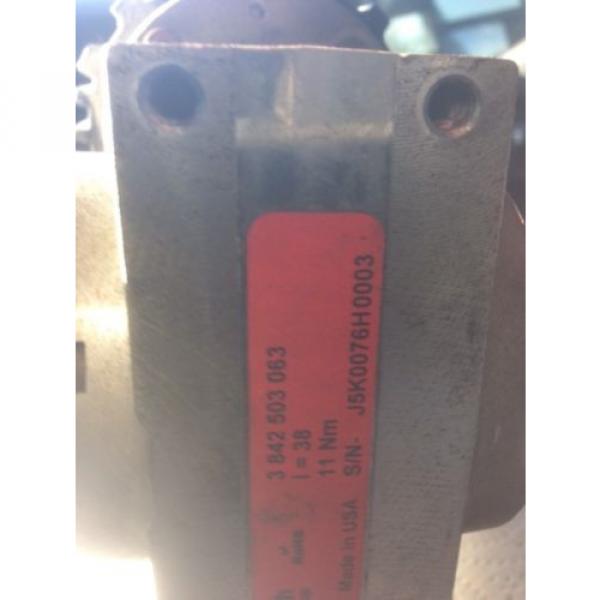 REXROTH BOSCH GROUP GEAR MOTOR 34Y6BFPPP  3 842 503 063 ROBOT BELT DRIVE #4 image