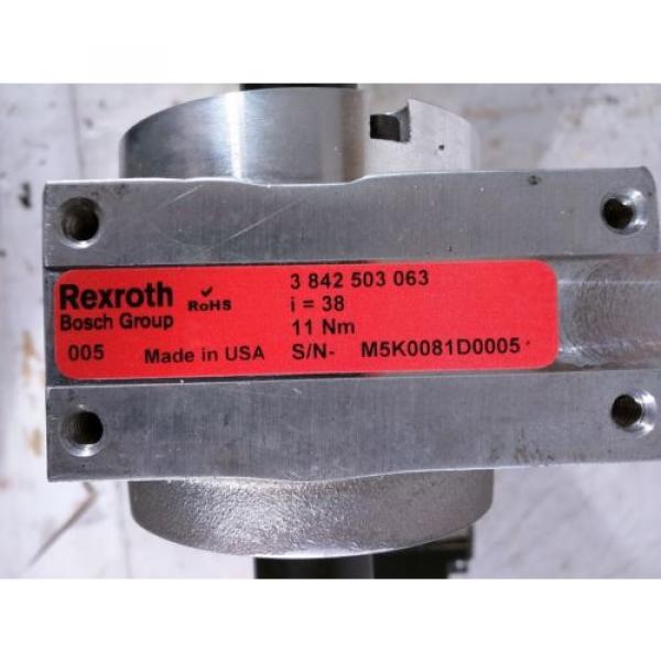 REXROTH BOSCH GROUP GEAR MOTOR 34Y6BFPPP  3 842 503 063 ROBOT BELT DRIVE #6 image