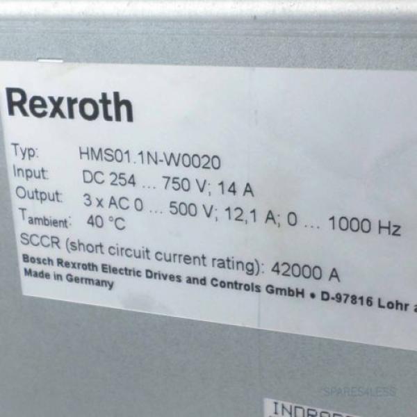 Rexroth Einzelachs-Wechselrichter HMS011N-W0020-A-07-NNNN GEB #K2 #2 image