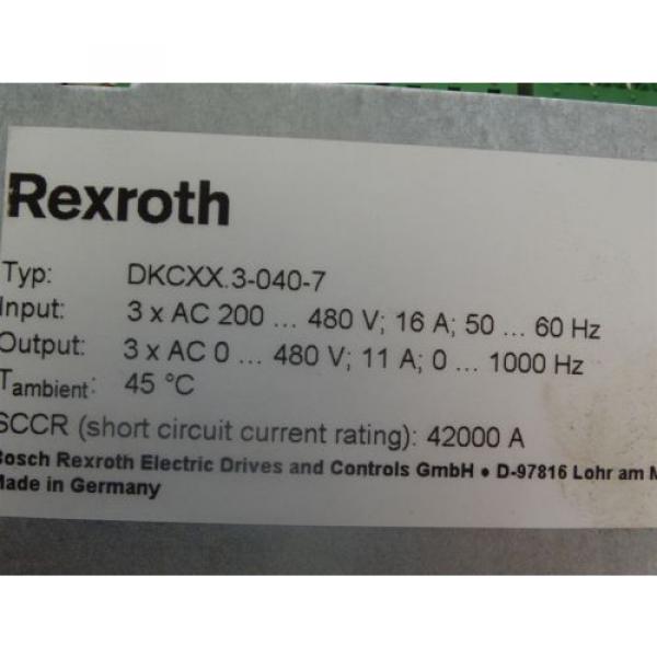 Rexroth Indramat DKCXX3-040-7 Servo Eco-Drive #3 image